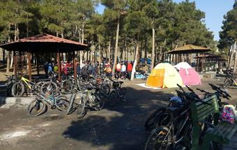 گردهمایی دوچرخه‌سواران زیست محیطی در پارک جنگلی چیتگر برگزار شد